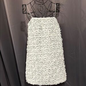 White Sleeveless Spaghetti Strap Sundress